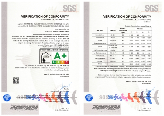 法國(guó)A+環(huán)保認(rèn)證
